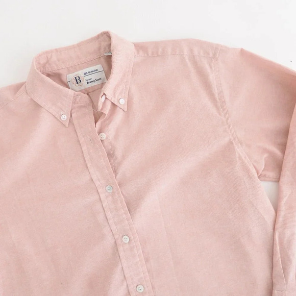 Vintage Bremare Pink Long Sleeve 70% Cotton  Button Up Shirt Size Medium - Picture 10 of 12